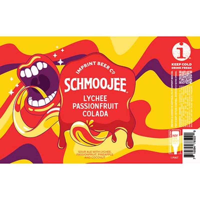 Imprint Beer Schmoojee Lychee Passionfruit Colada Sour Ale 16OZ SINGLE CAN
