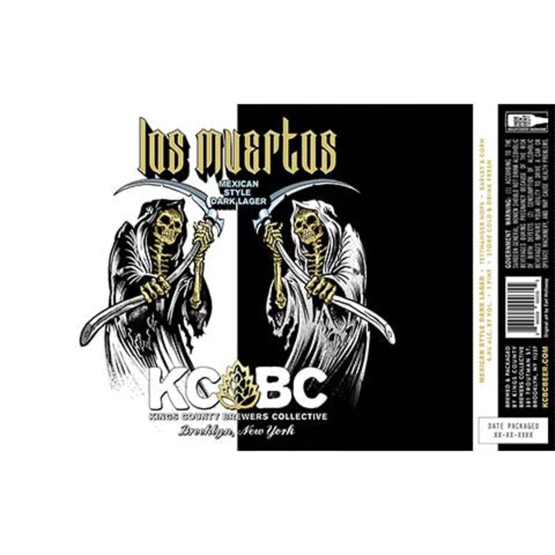 Kings County Brewers Collective Los Muertos Dark Lager 16OZ SINGLE CAN