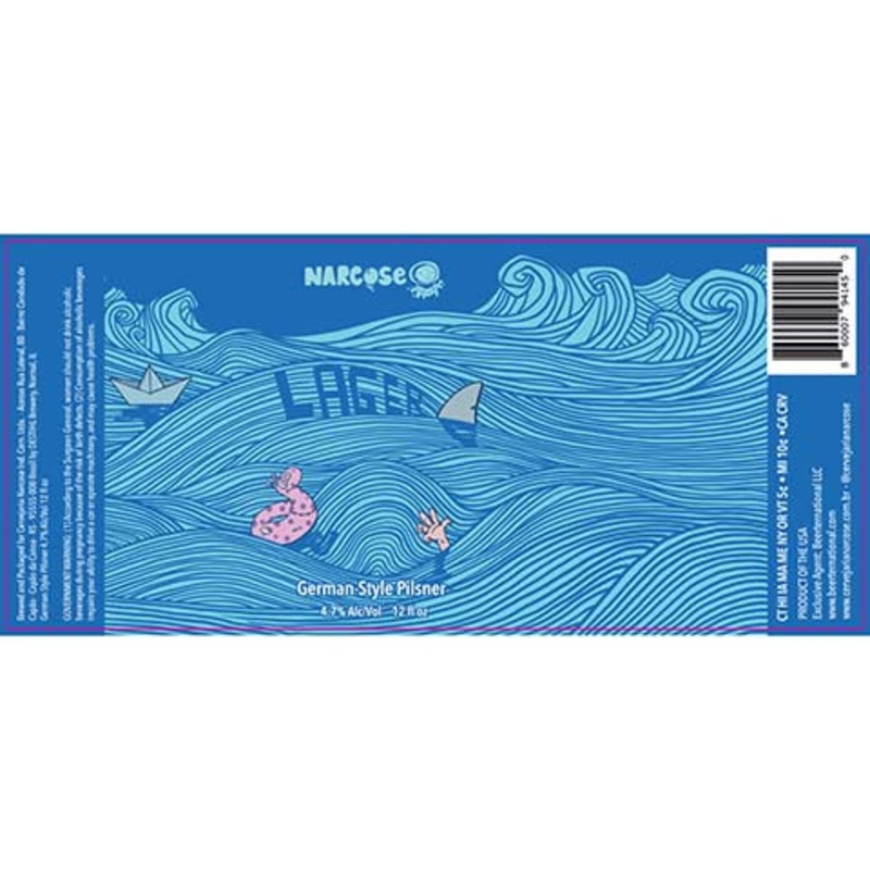 Narcose Lager German Pilsner 16OZ SINGLE CAN