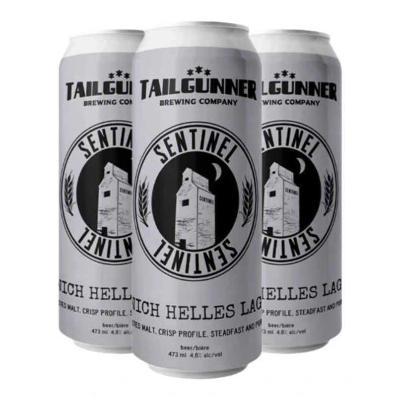 TAILGUNNER SENTINEL MUNIC HELLES LAGER 473ML 4PK CAN @ MacTaggart Ridge [1036492] 1892 ml