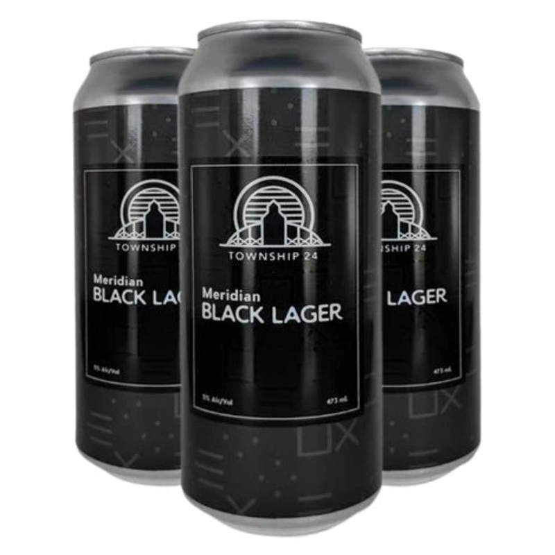 TOWNSHIP 24 MERIDIAN BLACK LAGER 473ML 4PK CAN @ MacTaggart Ridge [1009780] 1892 ml