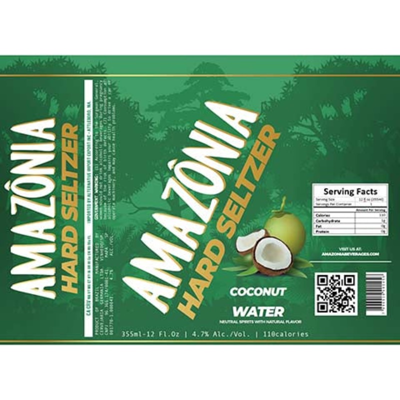 Amazonia Hard Seltzer Coconut Water 12OZ SINGLE CAN