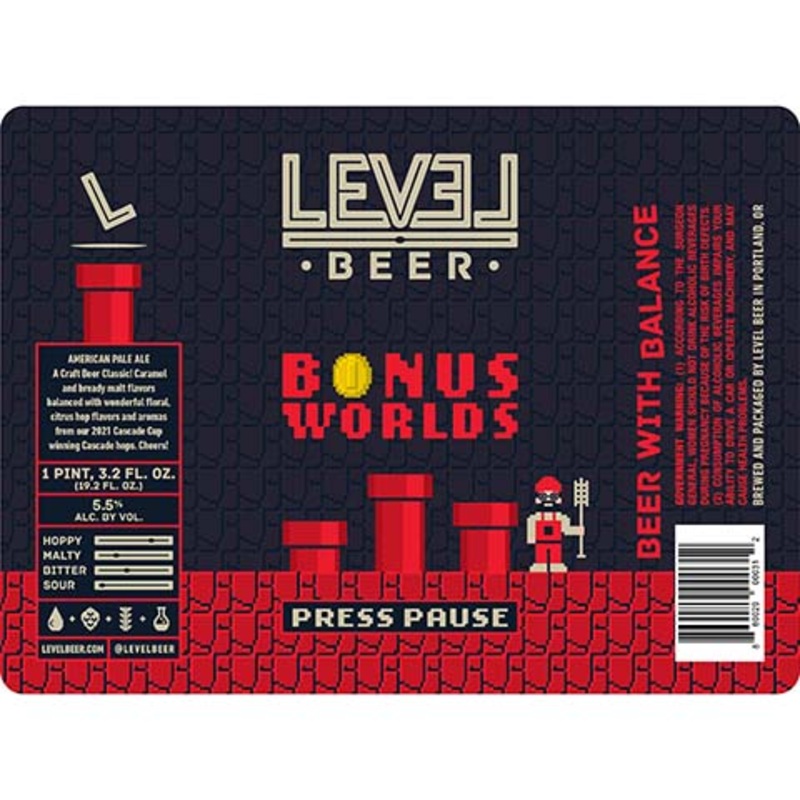 Level Beer Bonus Worlds Press Pause Pale Ale 19.2OZ SINGLE CAN