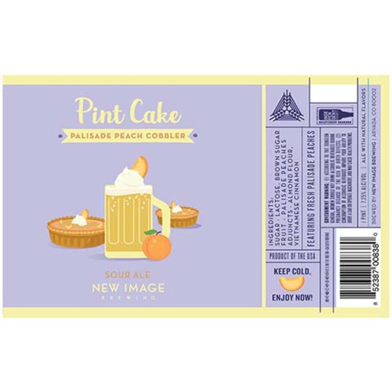 Pint Cake Palisade Beach Cobbler Sour Ale 16OZ SINGLE CAN