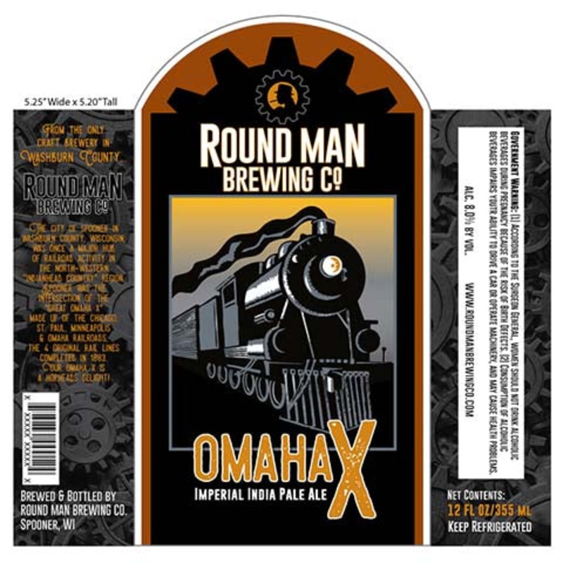 Round Man Omaha X Imperial IPA 12OZ SINGLE BTL
