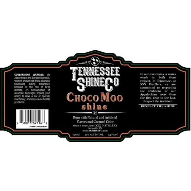 Tennessee Shine ChocoMoo Shine 750ML BTL