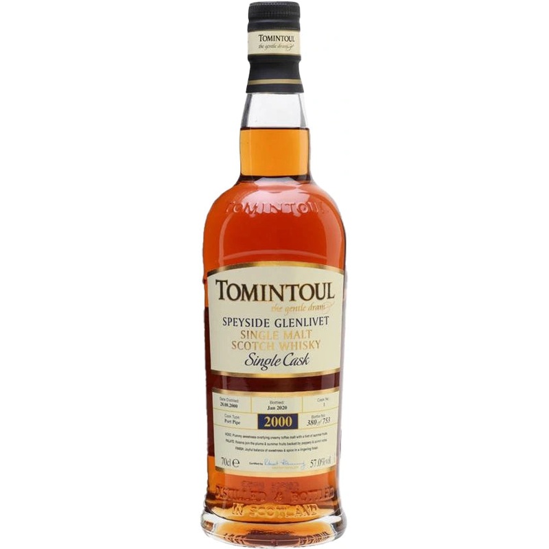 TOMINTOUL 2000 PORT PIPE CASK SINGLE MALT SCOTCH 700ML @ Sage Hill [1046333] 700 ml