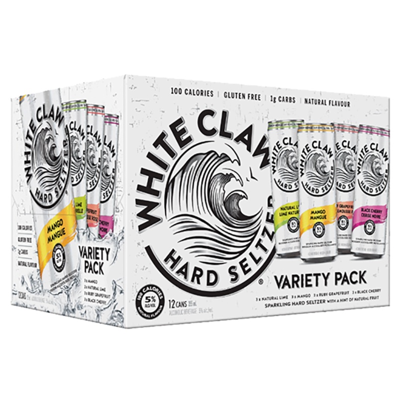 WHITE CLAW VARIETY 12 PACK