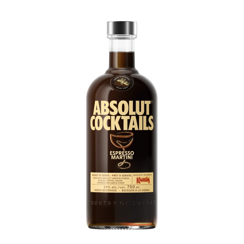 ABSOLUT COCKTAILS ESPRESSO MARTINI 750ML @ Lethbridge [1057093] 750 ml