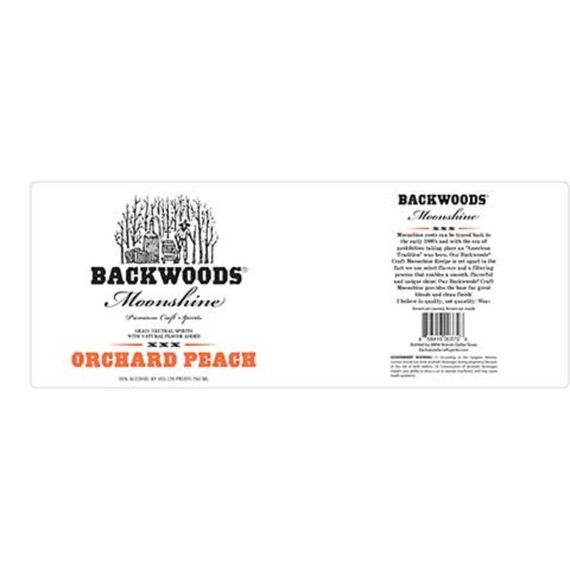 Backwoods Orchard Peach Moonshine 750ML BTL