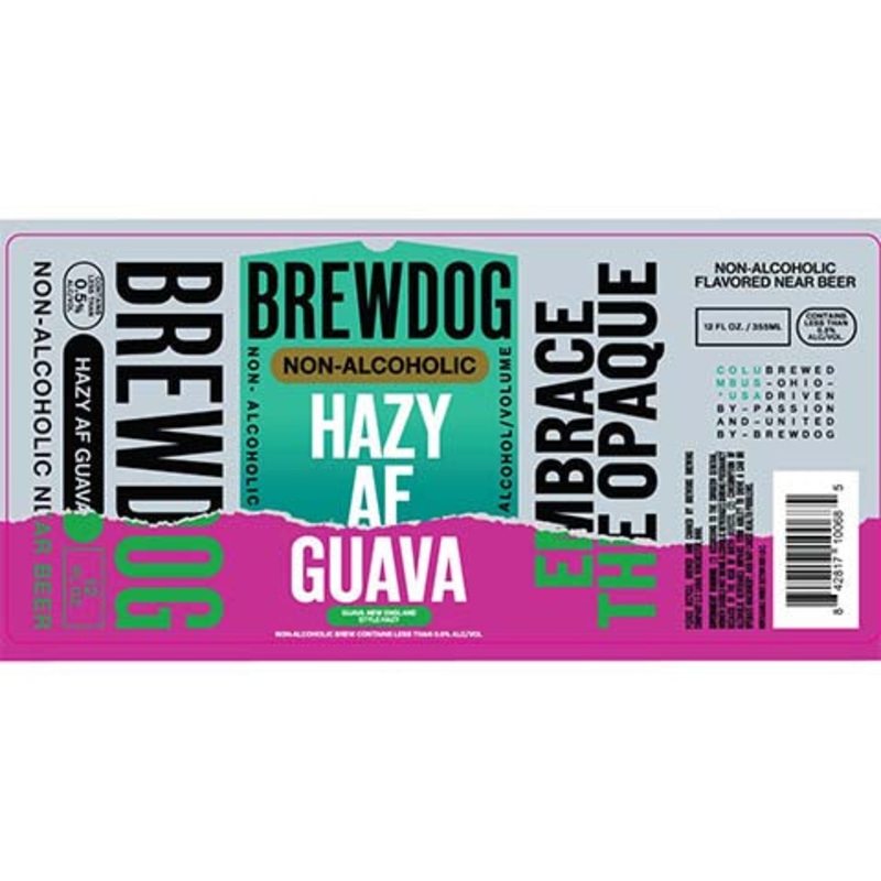 Brewdog Hazy AF Guava (Non-Alcoholic) 12OZ SINGLE CAN