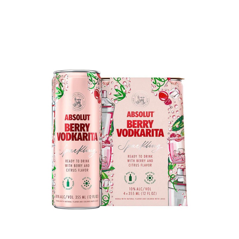 Cocktail Absolut 4pk Berry Vodkarita Sparkling