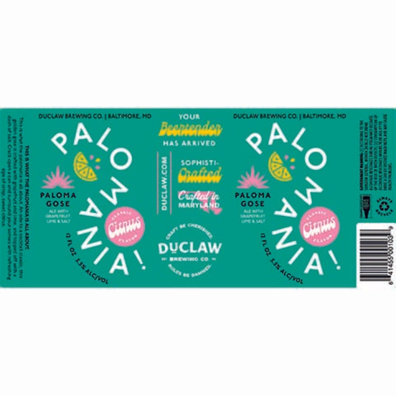 Duclaw Palomania Gose 12OZ SINGLE CAN