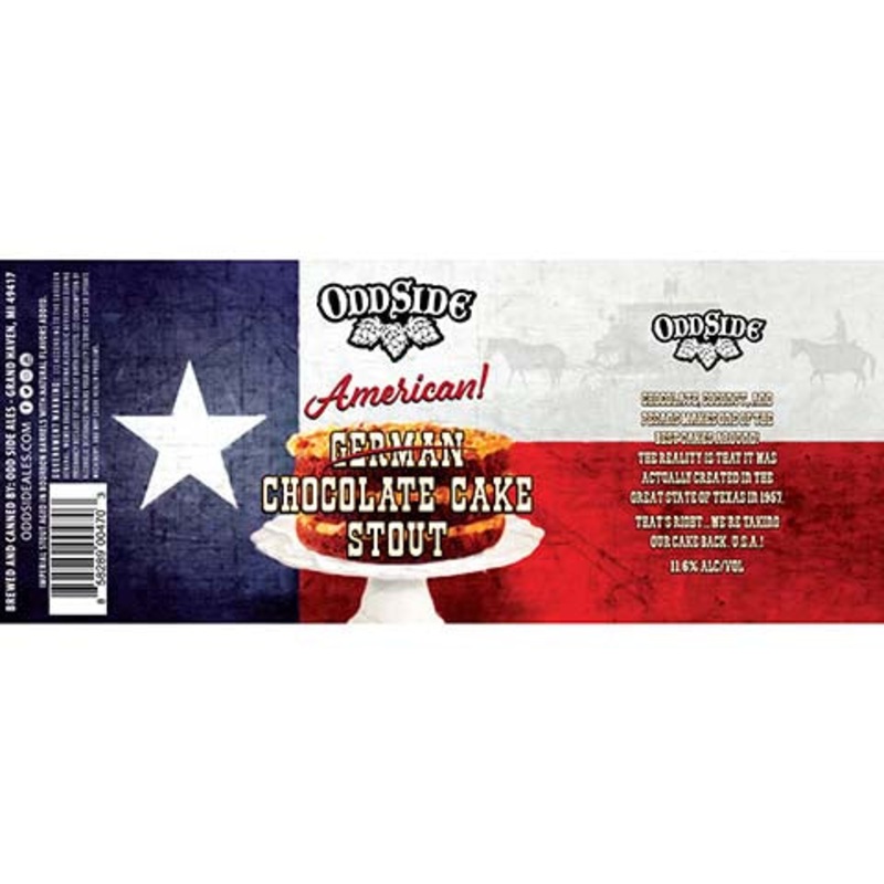 Odd Side Ales American Chocolate Cake Stout 12OZ SINGLE CAN