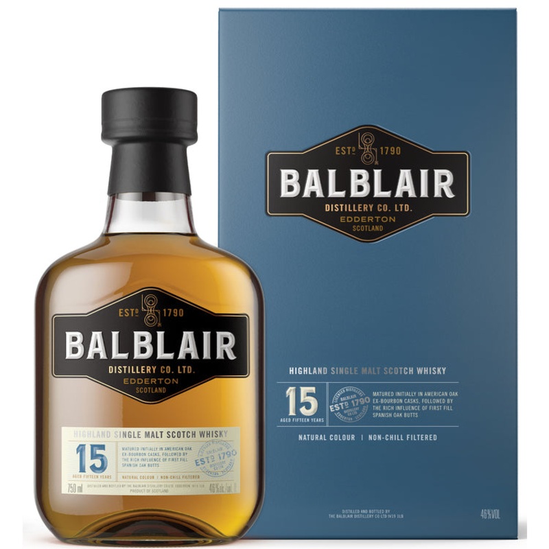 BALBLAIR SINGLE MALT SCOTCH 15 YR 92 750ML 750ML