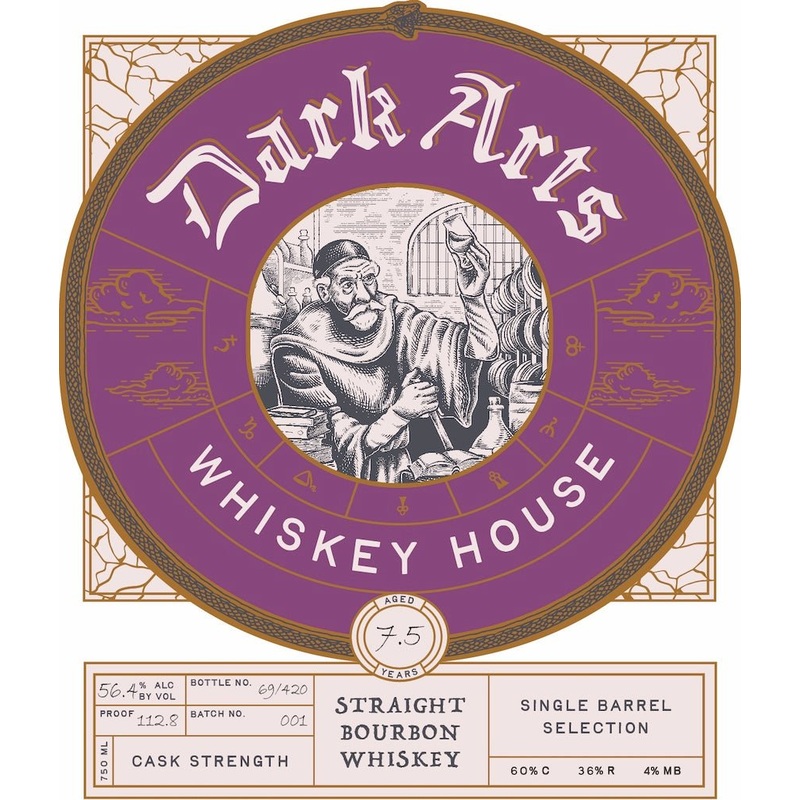 Dark Arts Whiskey House Straight Bourbon Whiskey Single Barrel 7.5 Years