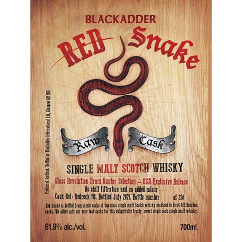 Blackadder Red Snake Single Malt Scotch Whiskey 700ML BTL