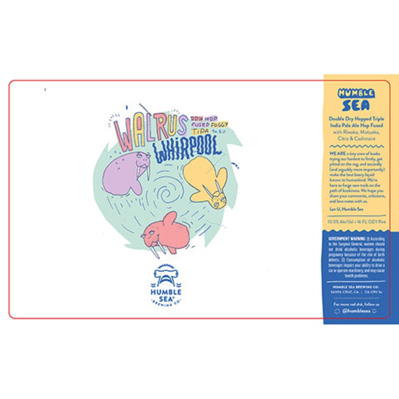 Humble Sea Walrus Whirlpool TIPA 16OZ SINGLE CAN