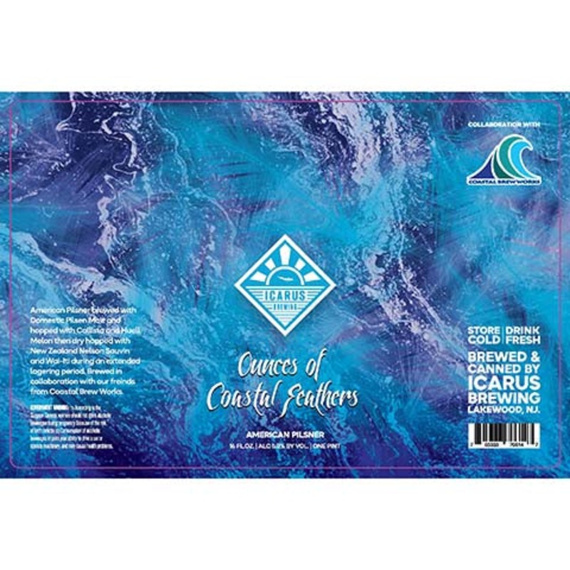 Icarus Ounces of Coastal Feathers Pilsner 16OZ SINGLE CAN