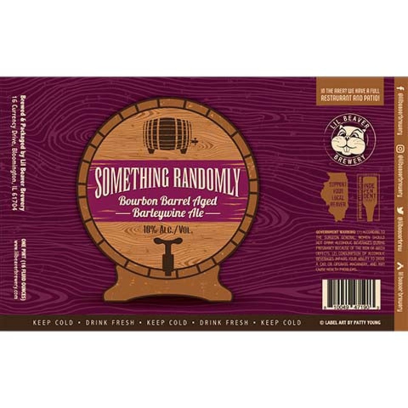 Lil Beaver Something Randomly Barleywine Ale 16OZ SINGLE CAN