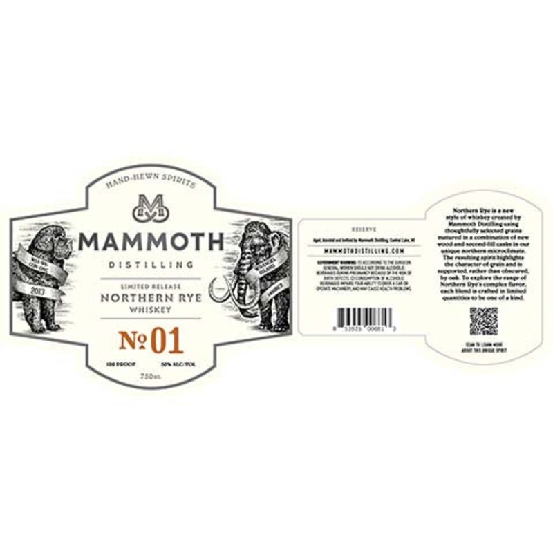 Mammoth No. 1 Northern Rye Whiskey 750ML BTL
