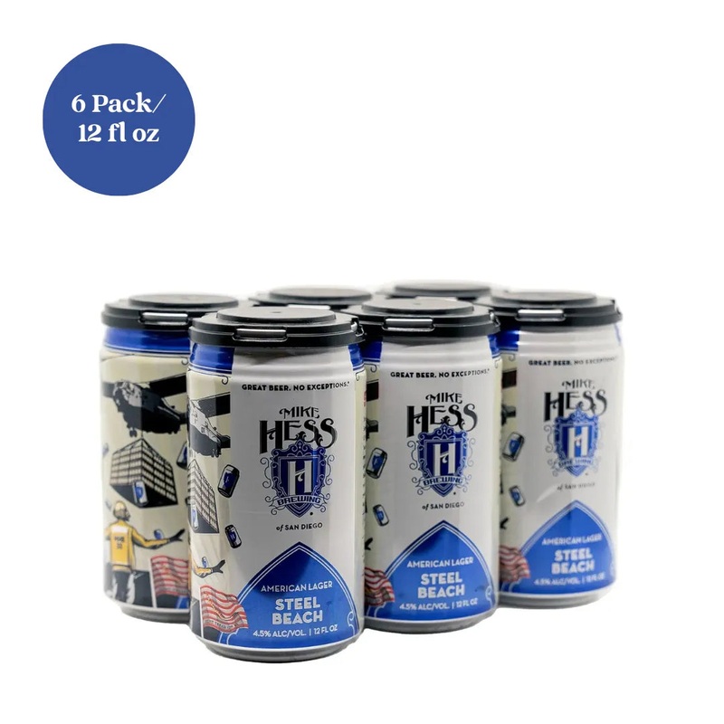 Mike Hess Steel Beach American Lager Beer 6pk 12 fl oz Cans