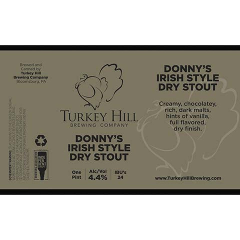 Turkey Hill Donny’s Irish Dry Stout 16OZ SINGLE CAN