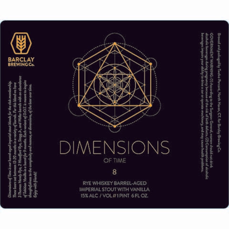 Barclay Dimensions of Time – 8 (Vanilla Rye) Imperial Stout 22OZ SINGLE CAN