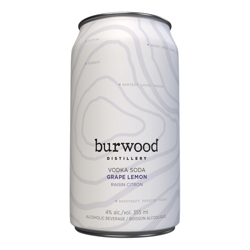 BURWOOD GRAPE LEMON 6 CANS