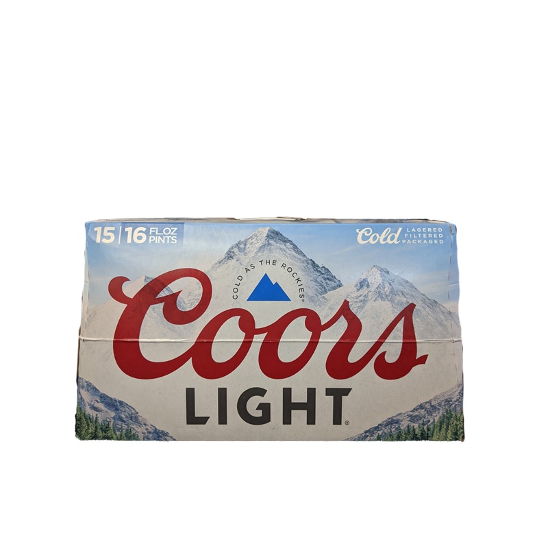 Coors Light 16oz Aluminum 15 Pack Bottles
