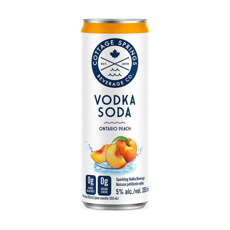 COTTAGE SPRINGS VODKA SODA PEACH 473ML CAN @ Lethbridge [1040669] 473 ml
