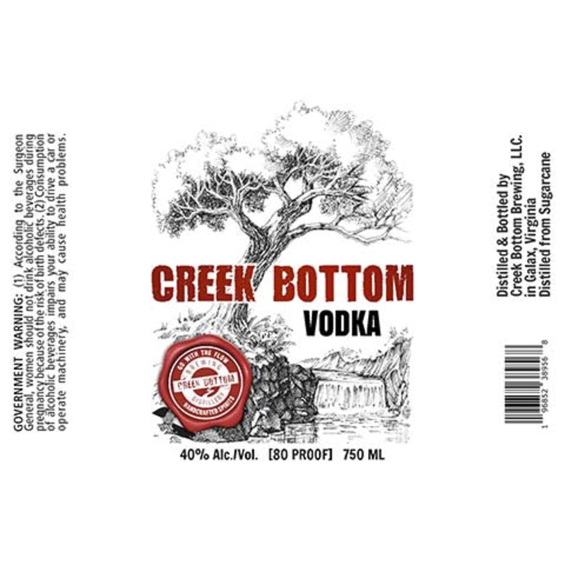 Creek Bottom Vodka 750ML BTL