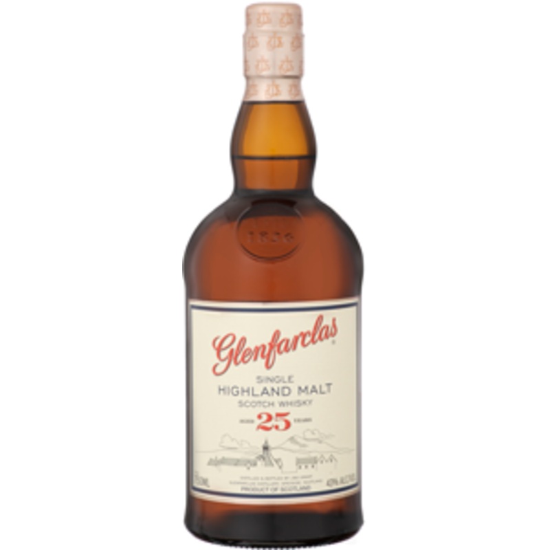 Glenfarclas 25 Years Aged Highland Single Malt Scotch Whisky 750ml Bottle