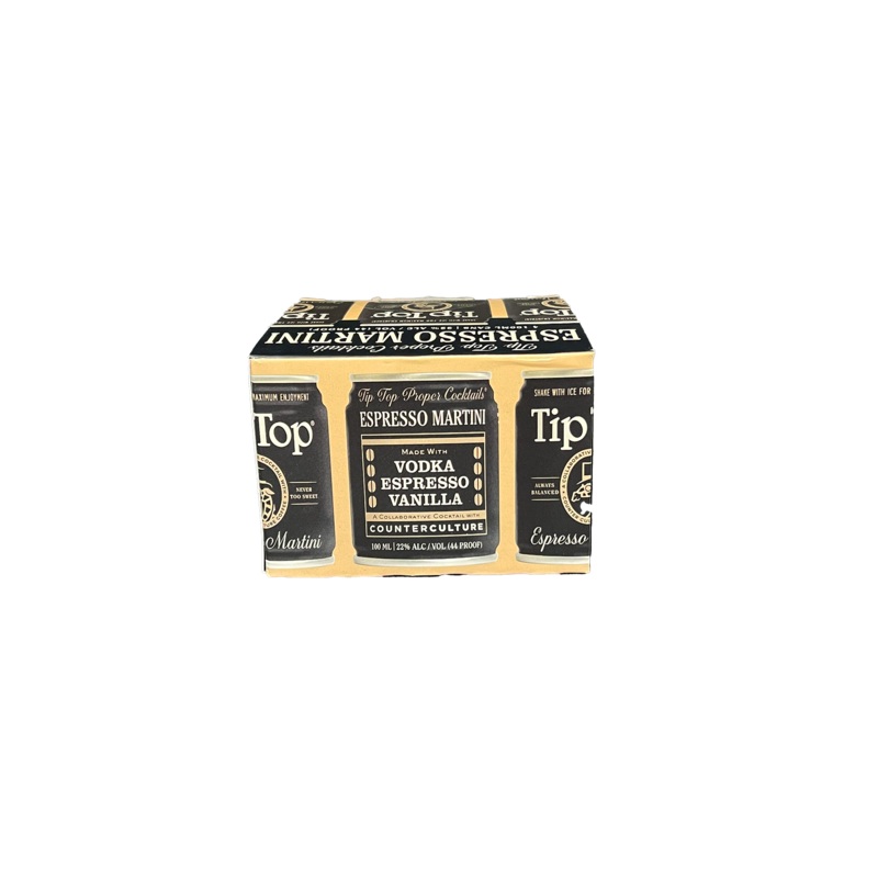 Tip Top Espresso Martini 4 Pack Cans 4 Pack