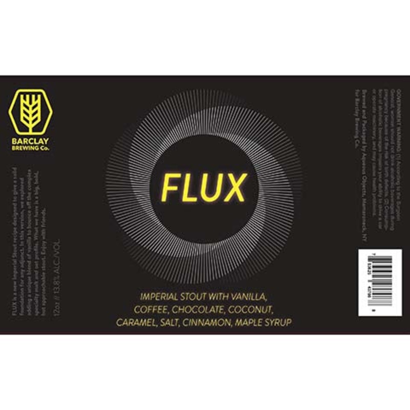 Barclay Flux Imperial Stout 12OZ SINGLE CAN