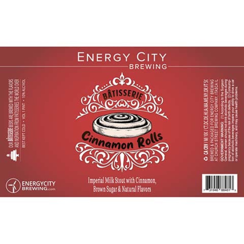 Energy City Batisserie Cinnamon Rolls Imperial Milk Stout 16OZ SINGLE CAN