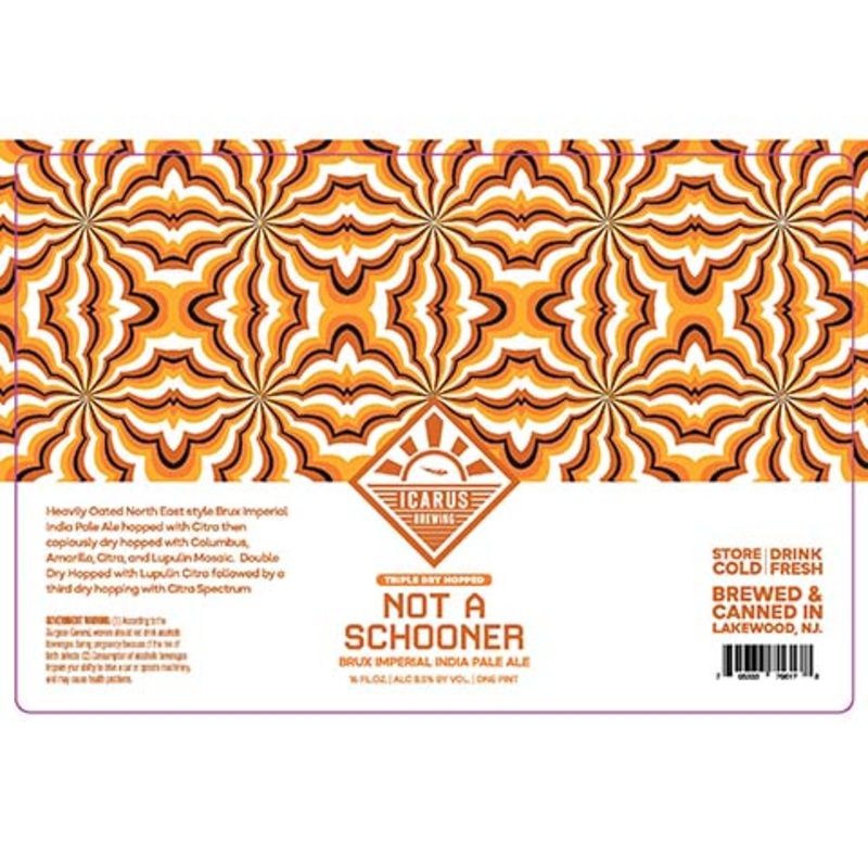 Icarus Not A Schooner Brux Imperial IPA 16OZ SINGLE CAN