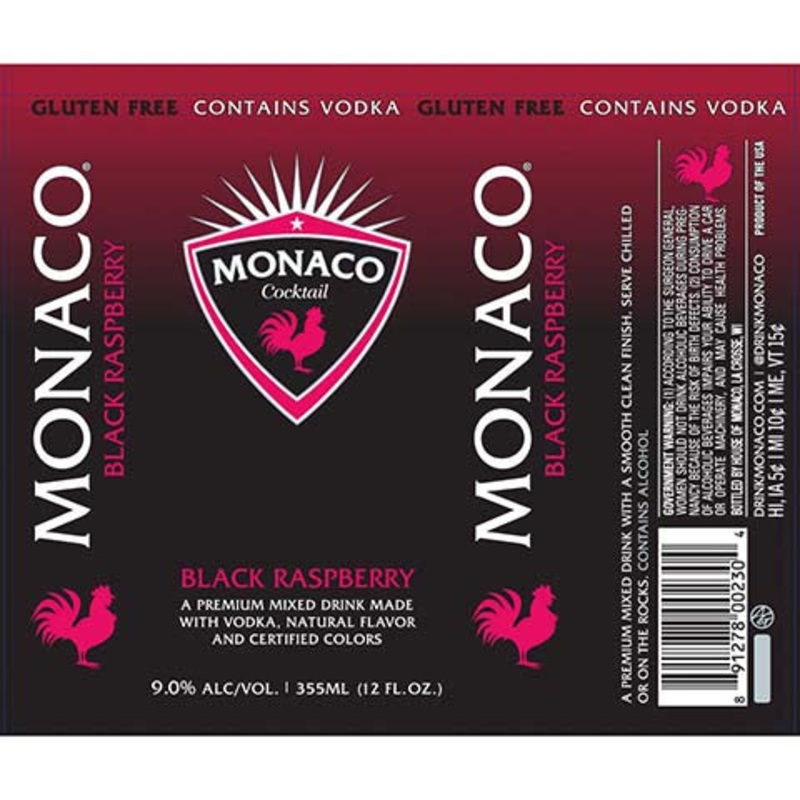 Monaco Black Raspberry 12OZ SINGLE CAN