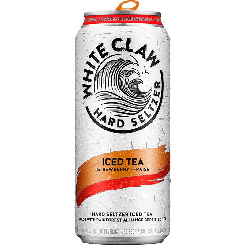 WHITE CLAW HARD SELTZER ICED TEA STRAWBERRY 473ML CAN @ MacTaggart Ridge [1045527] 473 ml
