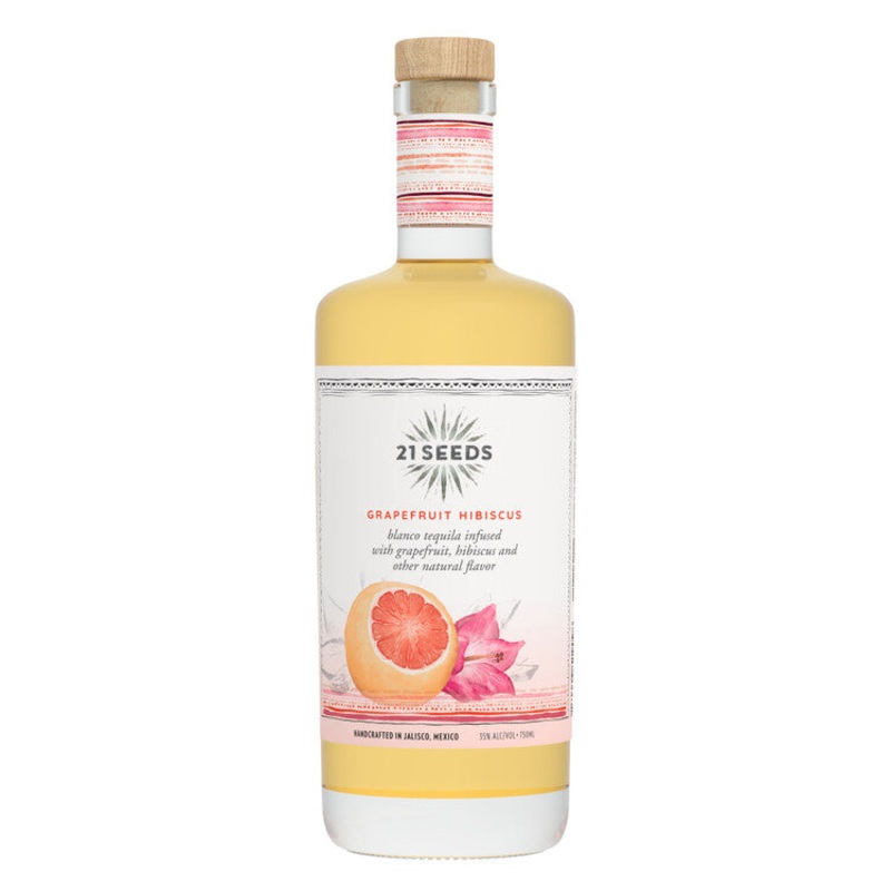 21 SEEDS GRAPEFRUIT HIBISCUS INFUSED BLANCO TEQUILA 70 750ML 750ML