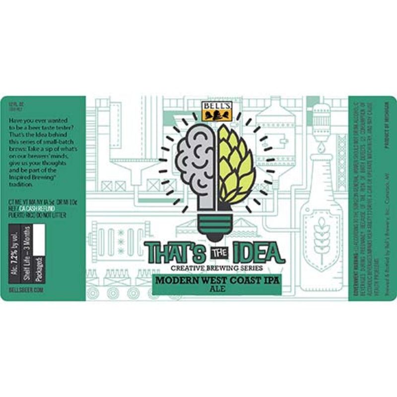 Bell’s That’s The Idea Modern West Coast IPA 12OZ SINGLE BTL