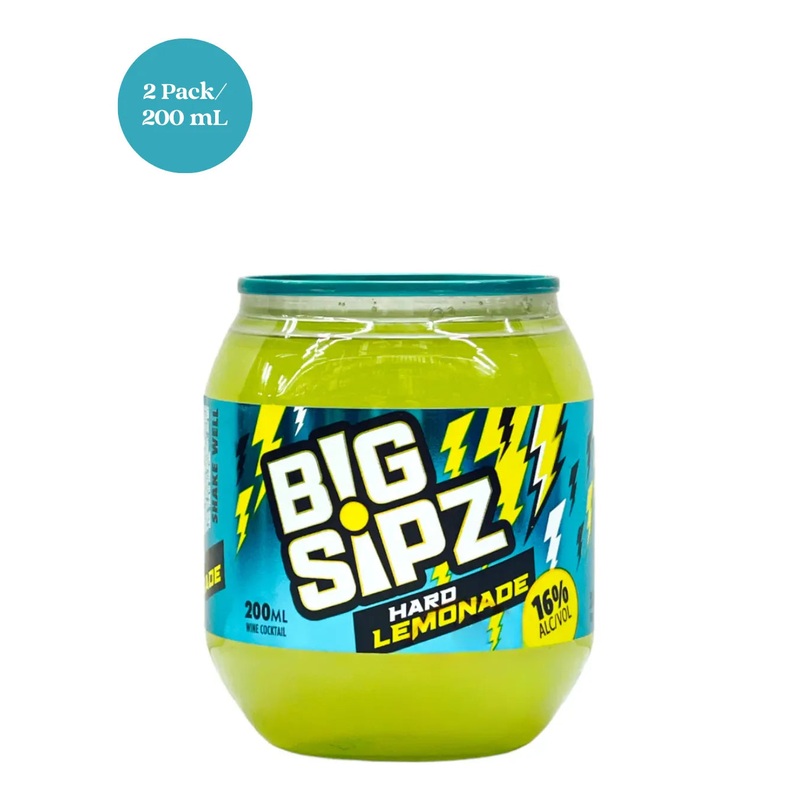 Big Sipz Hard Lemonade RTD Cocktail 2pk 200mL