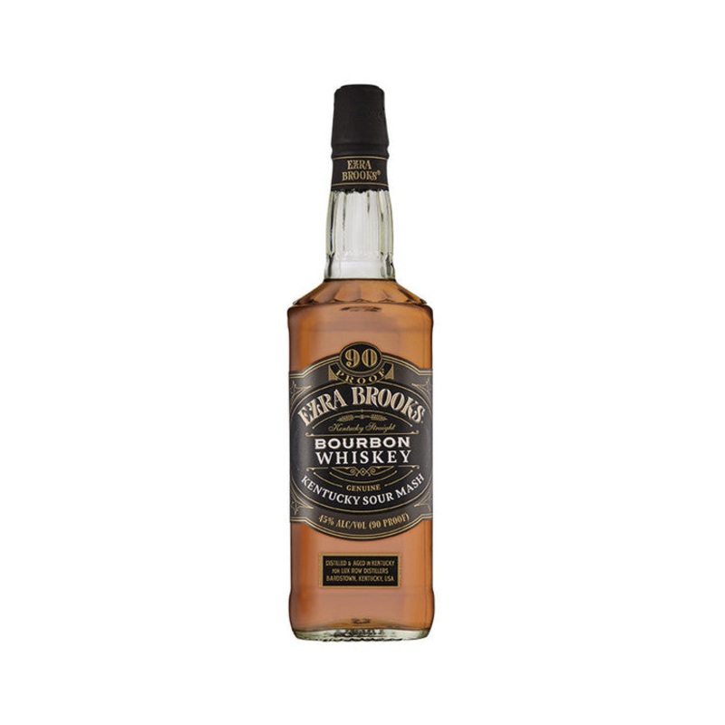 EZRA BROOKS STRAIGHT BOURBON BLACK LABEL 90 750ML 750ML