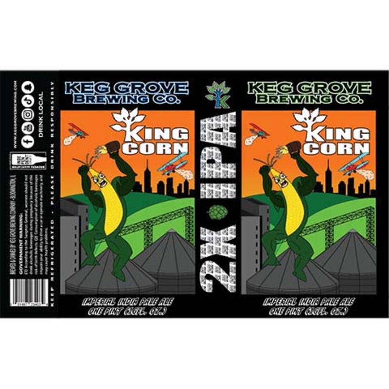 Keg Grove King Corn 2X IPA 16OZ SINGLE CAN
