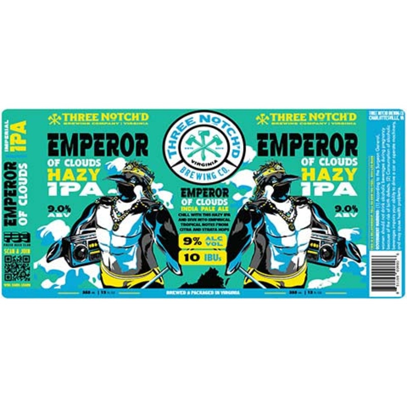 Three Notch’d Emperor of Clouds Hazy IPA 12OZ SINGLE CAN