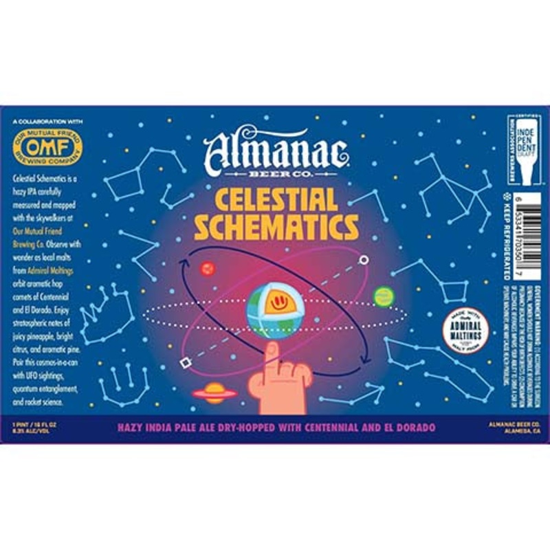 Almanac Celestial Schematics Hazy IPA 16OZ SINGLE CAN