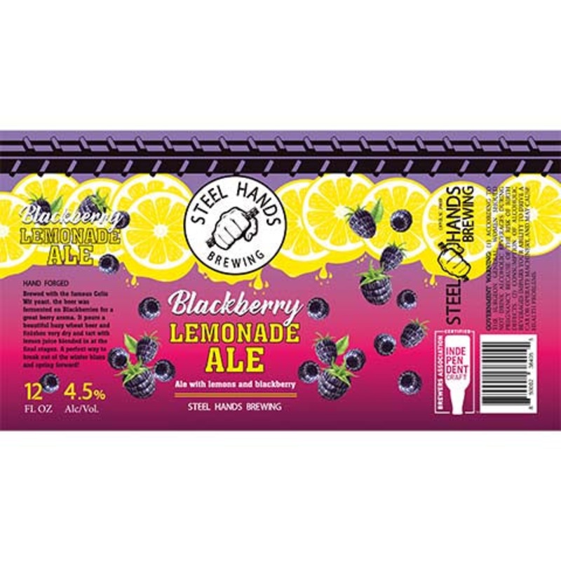 Steel Hands Blackberry Lemonade Ale 12OZ SINGLE CAN
