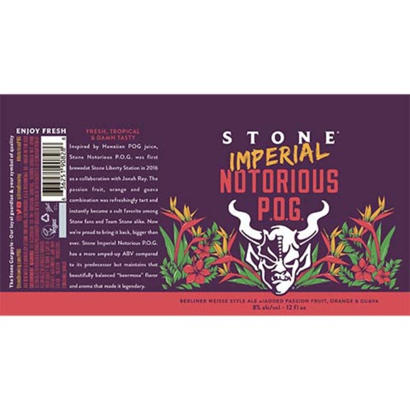 Stone Imperial Notorious P.O.G. Berliner Weisse Ale 12OZ CAN