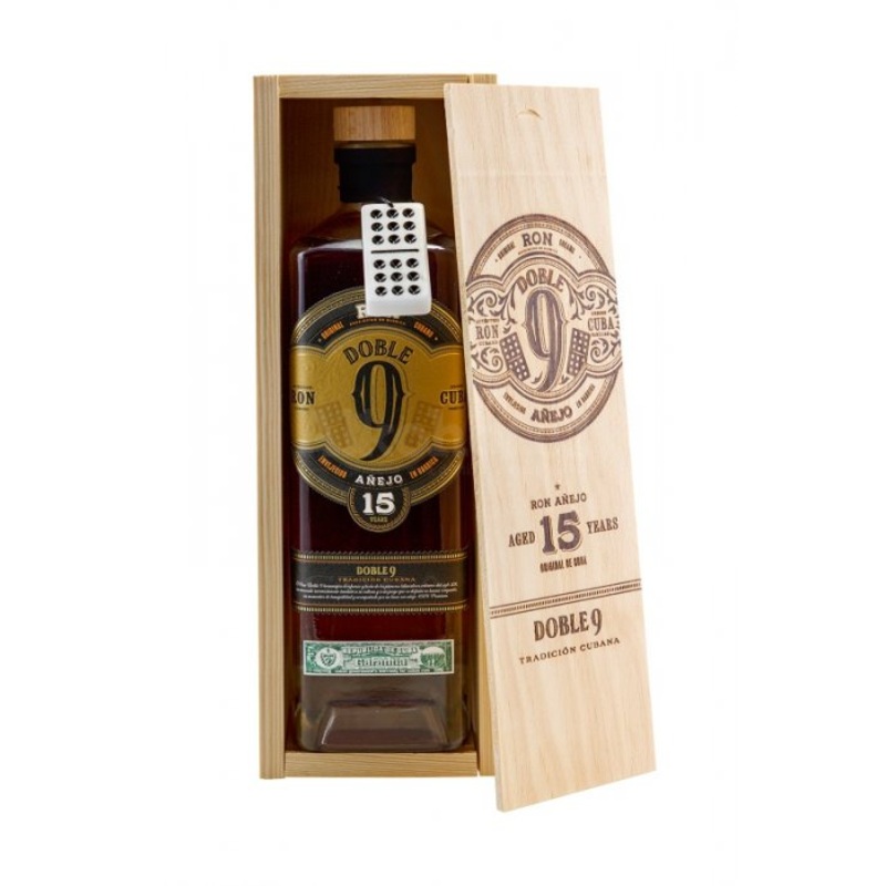 9DOBLE RON ANEJO 15Y 750 ML