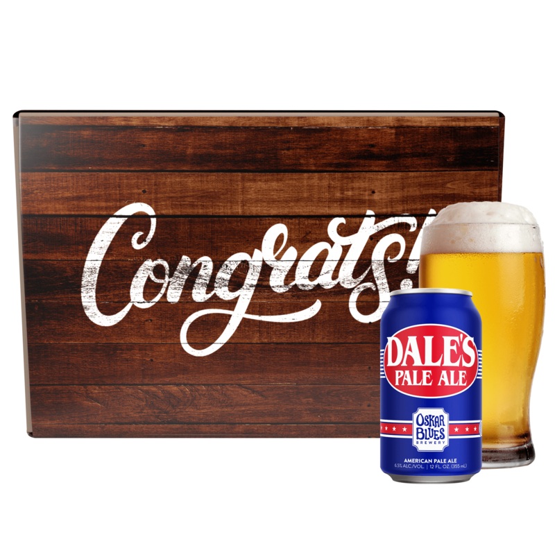 Congratulations Beer Gift Basket 6 Craft Beers